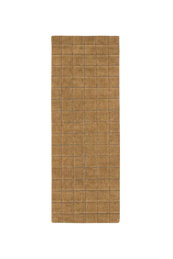 Vloerkleed Mosaic 80 x 230 cm - ochre