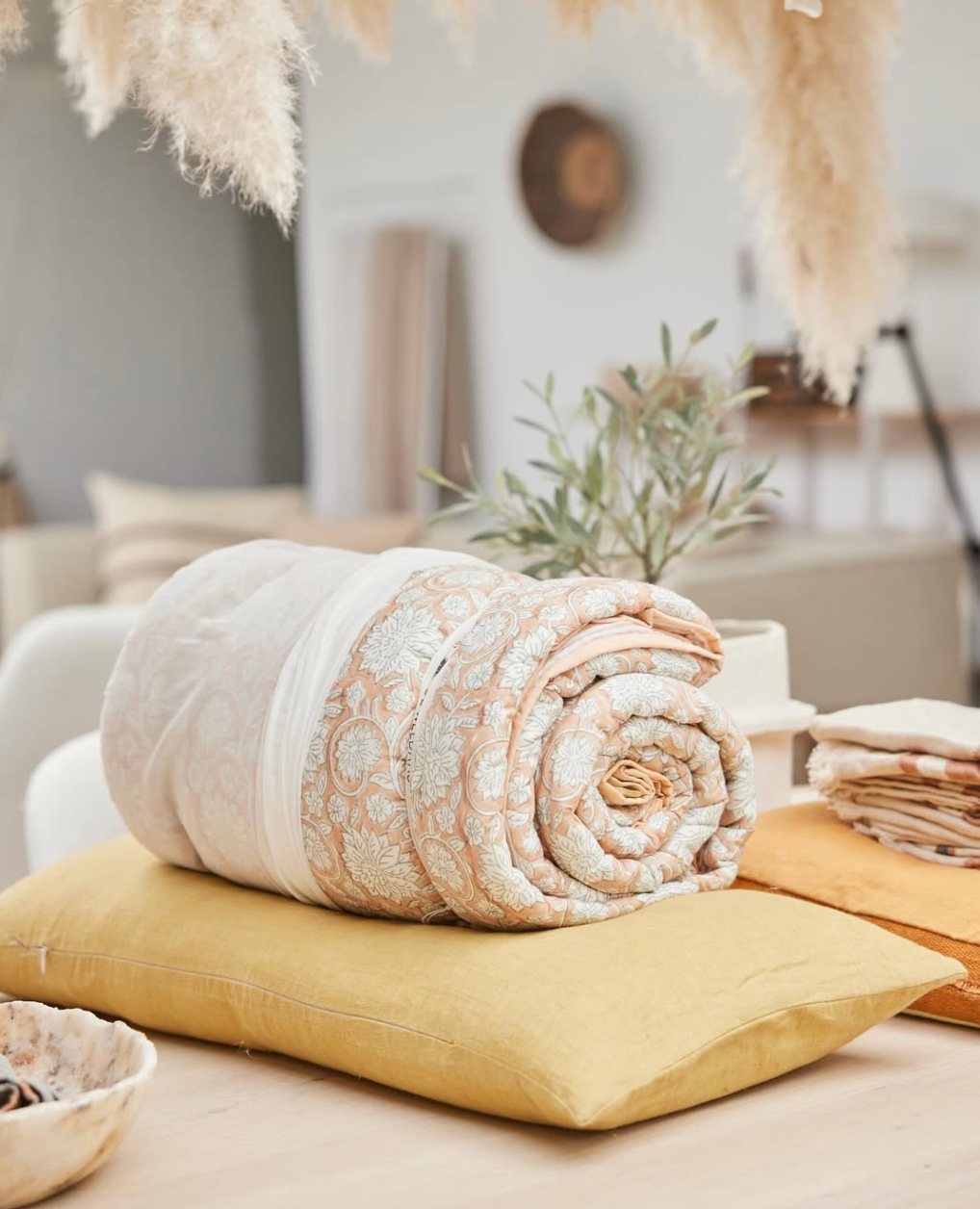 Plaid quilted handgemaakt - 250 x 250 cm