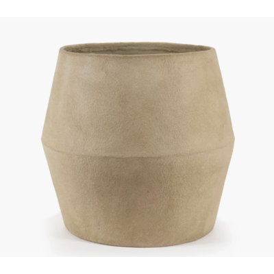 Pot papier-mâché bruin