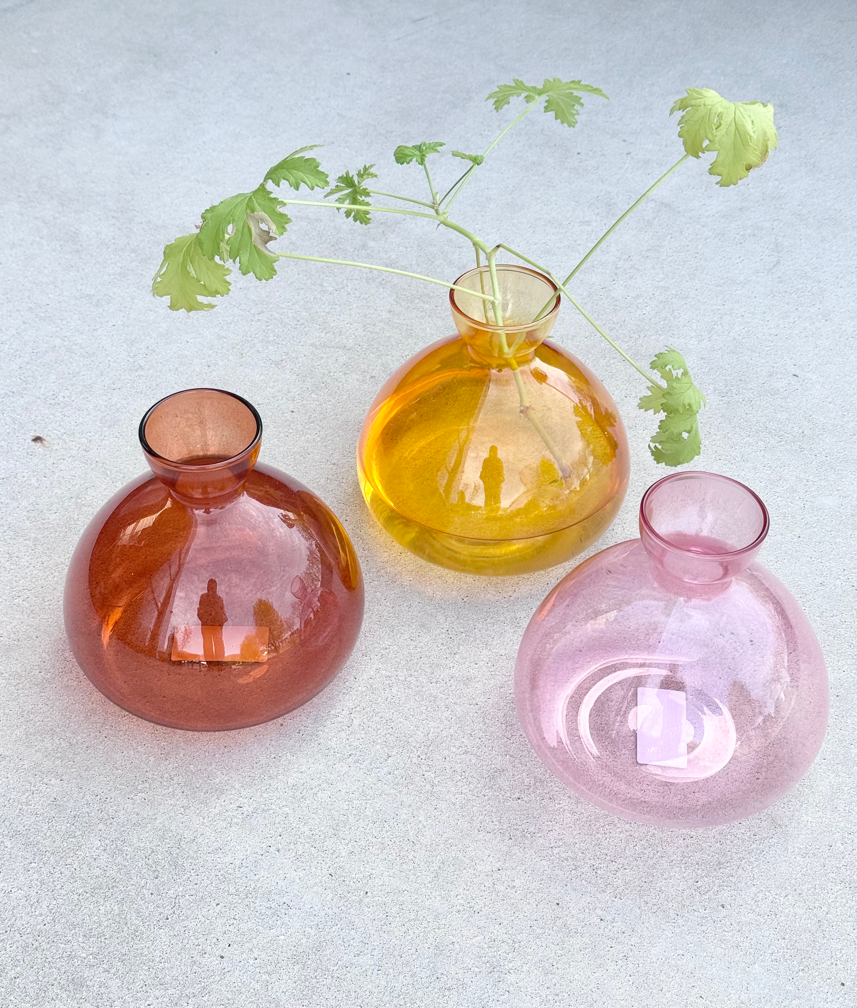 Vaasje avocado coloured