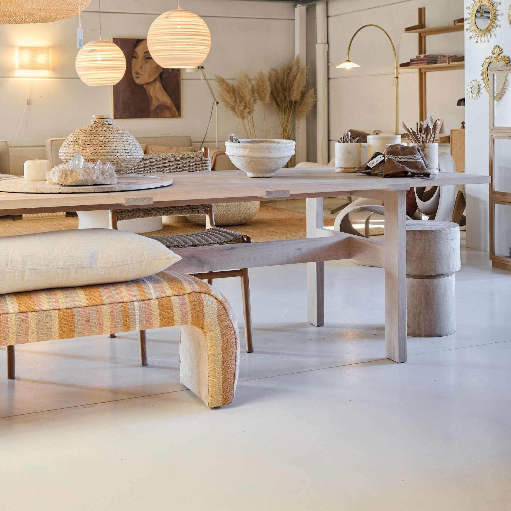 Eettafel Grut 7 | gezeept eiken | 302 x 98 cm