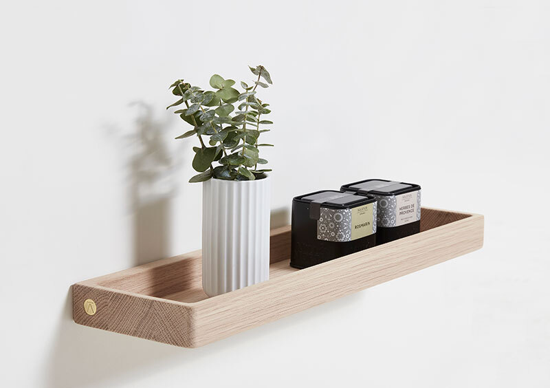 Wandplank 32 cm - eiken