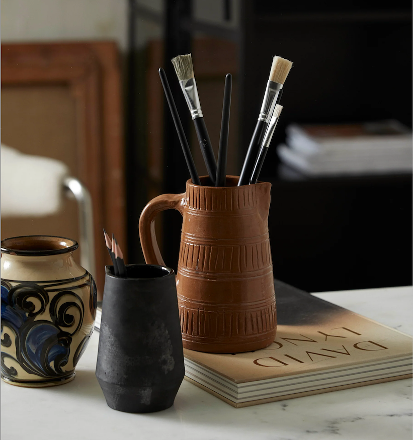 Kan met handvat juniper terracotta
