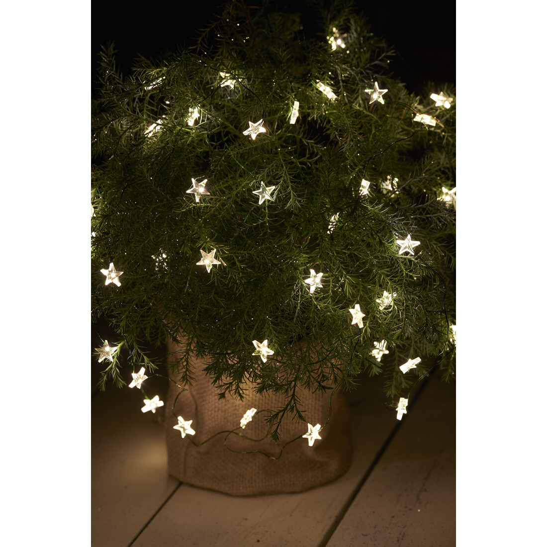 Lichtsnoer Trille - ster - clear/green - 2M