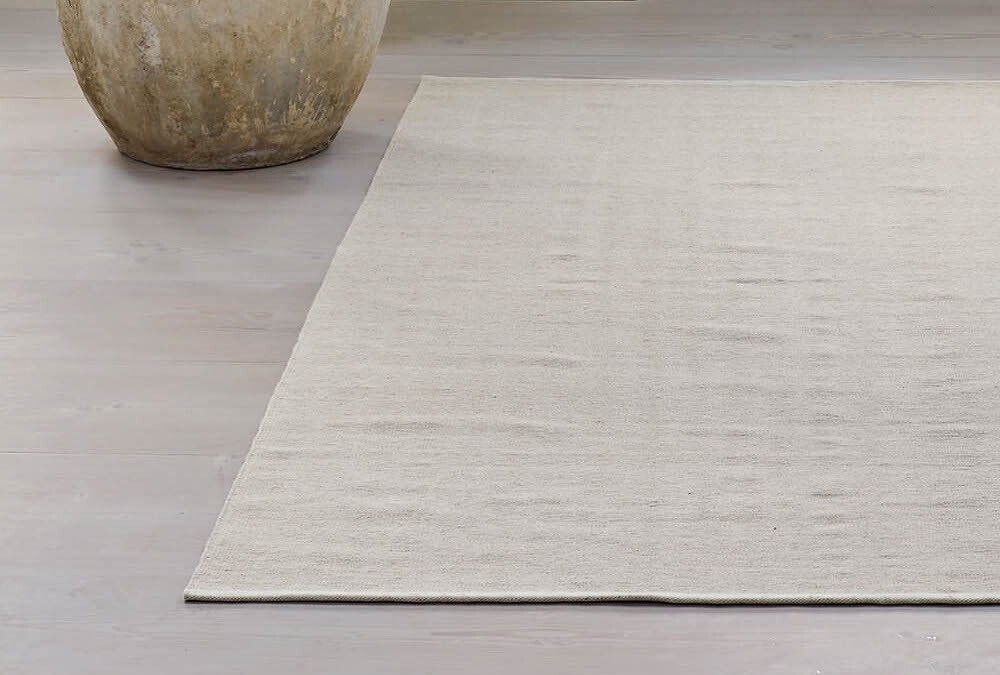 Vloerkleed Escape kelim 200 x 300 cm - chalk